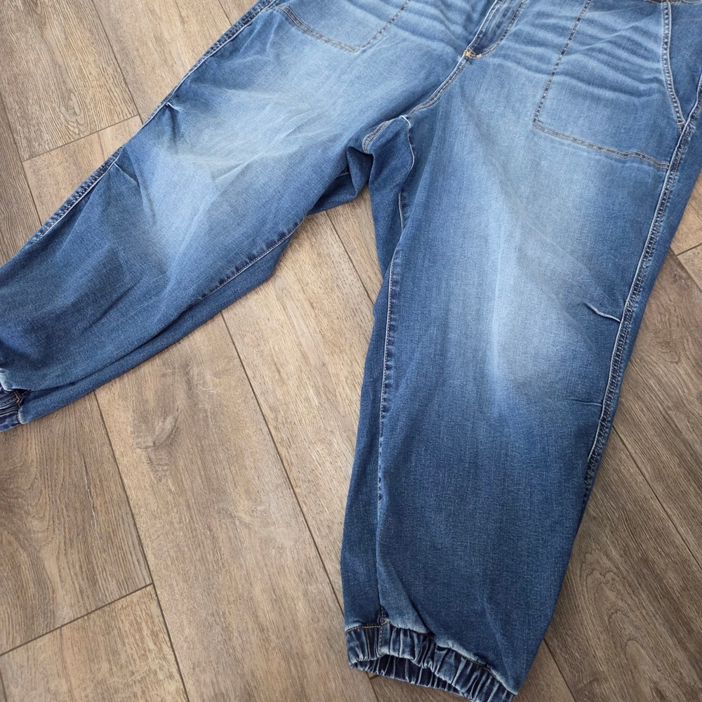 Torrid Jogger Jeans Plus Size‎ 28 Pull On Denim Elastic Hem Patch Pocket - Picture 6 of 13